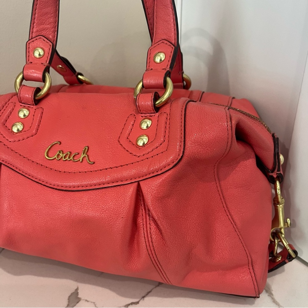 Coach, Ashley Cary All Satchel Leather Handbag - Picture 6 of 16